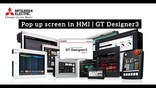 How To Set Popup Screen In Mitsubishi Hmi In Tamil  Gt Designer3