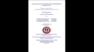 Minor Project-47-Analysis of soil moisture using rasphberry pi based on Iot