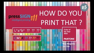 How to print PANTONE Viva Magenta, 2023 Colour of the Year