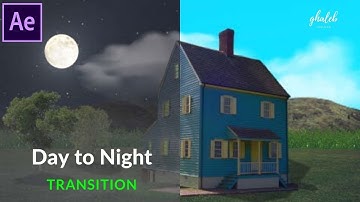 How to Create the Day to Night Transition  in After Effects - TUTORIAL
