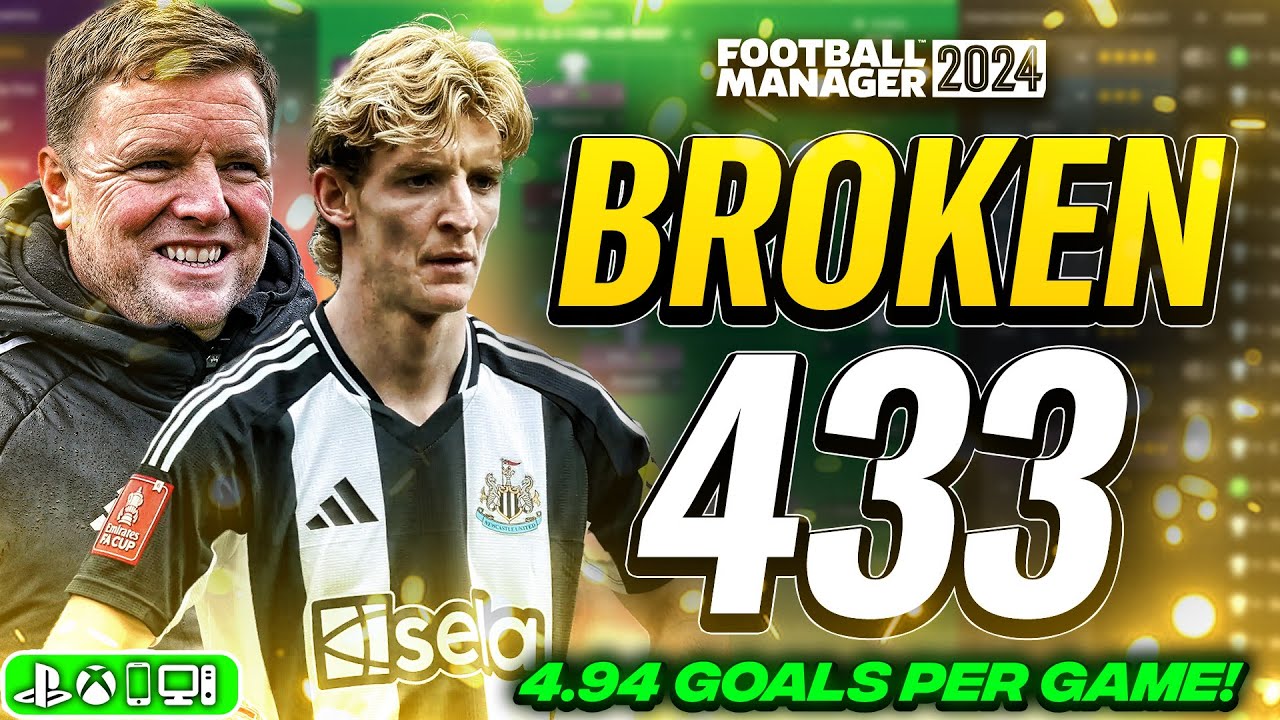 Game-Breaking 433 FM24 Tactic Scores 4.9+ Goals Per Game!