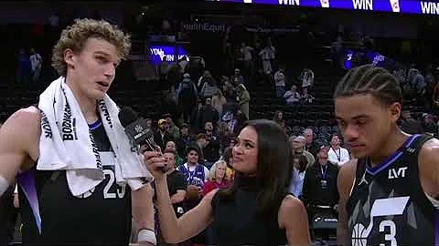 Lauri Markkanen & Keyonte George PostGame Interview | Utah Jazz vs Dallas Mavericks