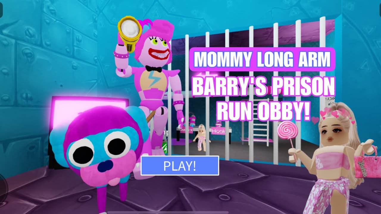 ESCAPE DA MAMÃE PERNA LONGA GIGANTE  Roblox - Mommy Long Arm Barry's  Prison Run 