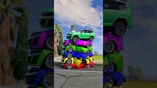 Long Slide Game With Elephant Gorilla Buffalo Hippopotamus Tiger - 3d Animal Game - Funny 3d Animals