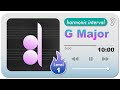 Harmonic Interval in G major — Level 1 (2025 Music Ear Training Beginner-friendly)