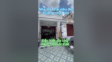 Nhà mái thái cất tân cổ điển siêu đẹp ,tặng hết nội thất. #batdongsan #muabandatgiare #nhadep