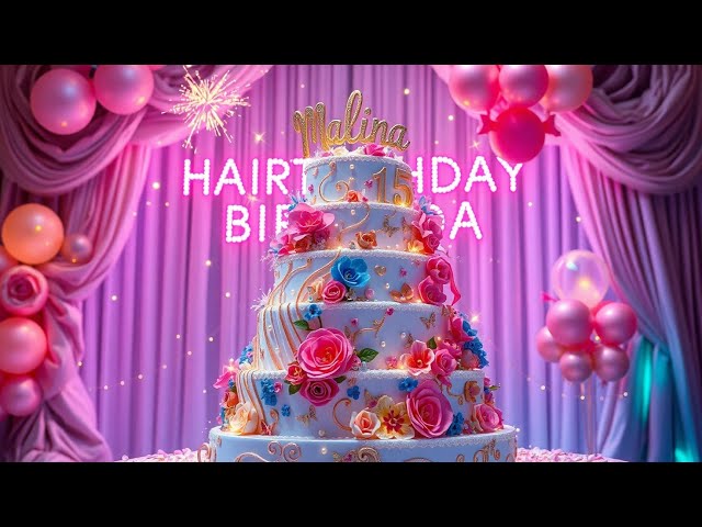 Zum Geburtstag viel Glück – Geburtstagslied für  Malina 🎉🎂