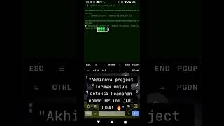 Berhasil ! project Termux | cek keamanan no. hp #cybersecurity