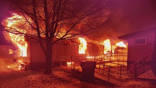 Seneca Falls trailer park fire leaves structure a total loss, no injuries reported