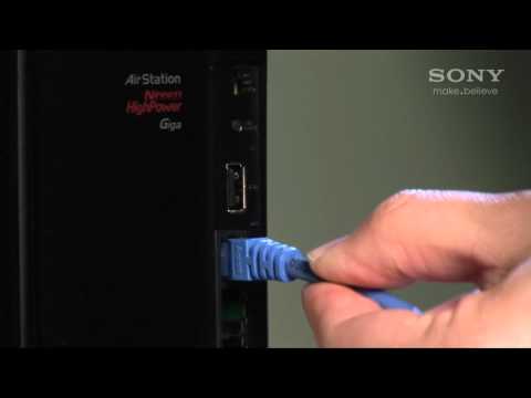 How to connect your 2011 BRAVIA to a wired network