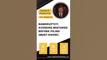 Bankruptcy: Avoiding Mistakes BEFORE Filing (Must-Know!)