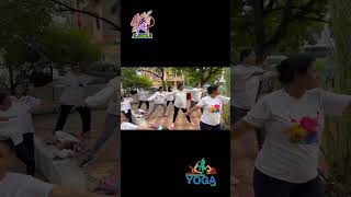 Breathe in calm, breathe out chaos. Happy Yoga Day! #yoga #workout #shortsfeed #shorts