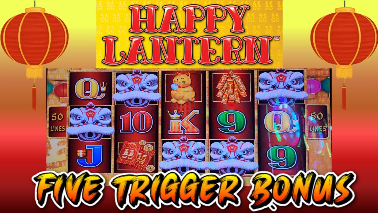 Trigger Bonus Hard to achieve Five trigger Bonus on Lightning link Happy lantern ...