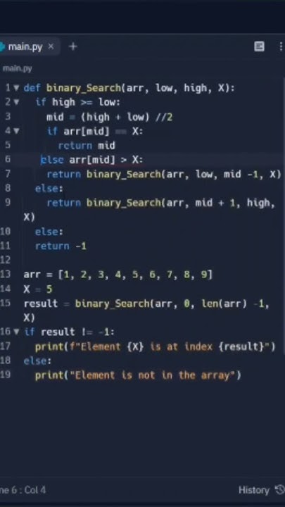 #24 Recursive Binary Search in python #100daysofcode with #python #100 ...