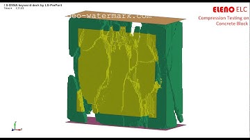 Compression Testing on Concrete Block | ELENO ELC - LS Dyna
