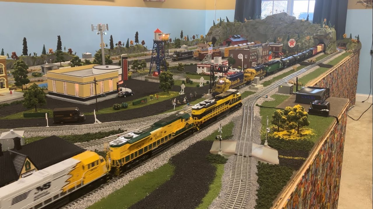 Running multiple trains on the layout at the same time. ￼
