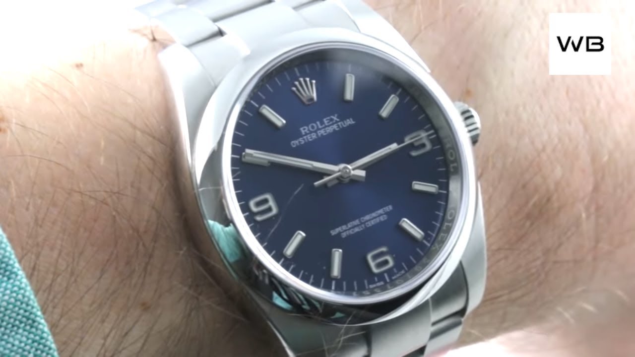 rolex oyster perpetual 36 blue review