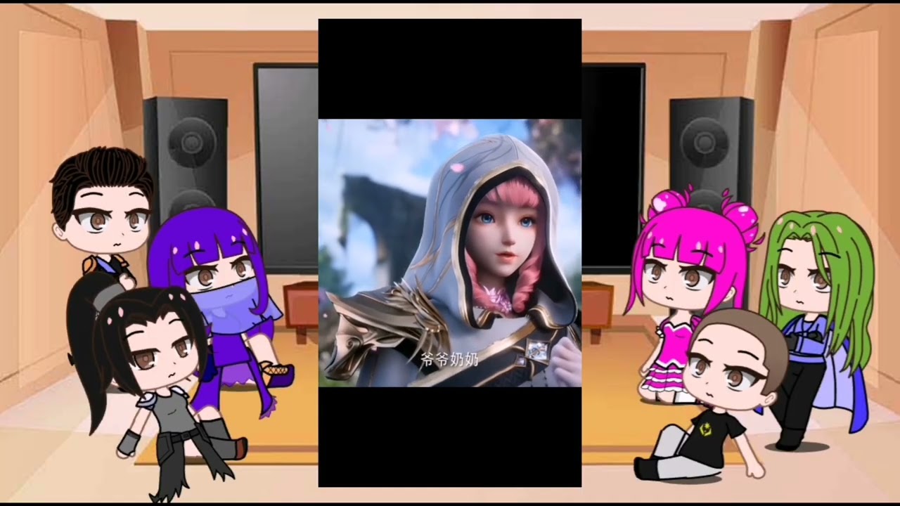 Реакция его друзей на лун хаочень часть 1 из 2