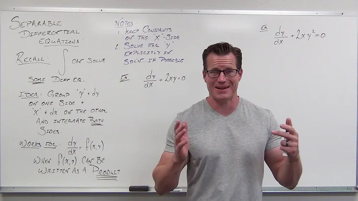 Separable Differential Equations (Differential Equations 12)