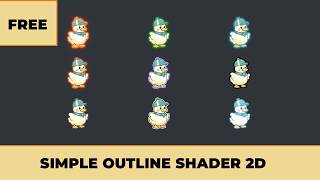 Simple Outline - (Trailer) Free Unity Shader Effect by Roam Moon
