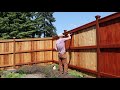 Staining The Fence