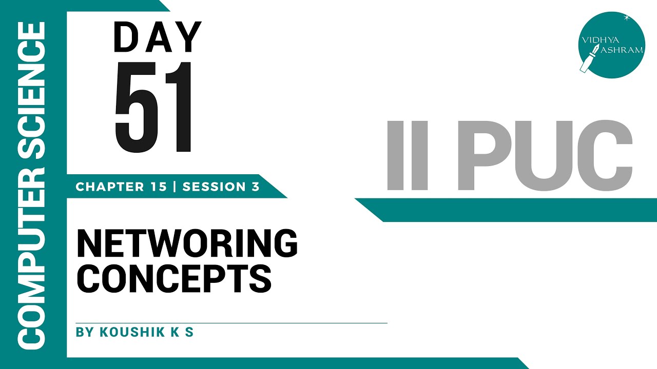 DAY 51 | COMPUTER SCIENCE | II PUC | NETWORKING CONCEPTS | L3