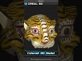 3d scanning the tiger head sculpture 3dscanning