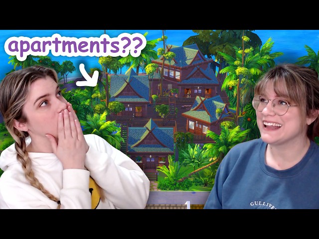 building apartments but they're TREEHOUSES in the sims 4 | For Rent class=