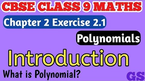 Chapter 9 - POLYNOMIALS | CBSE Class 9th Maths in Tamil | NCERT | Introduction | GS