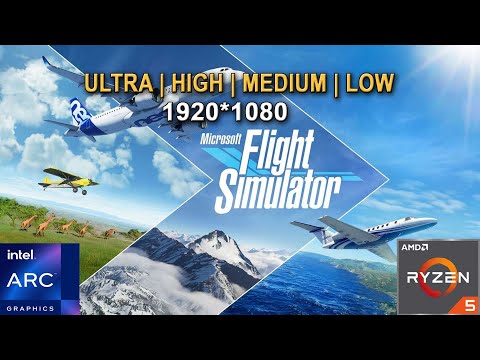 Microsoft Flight Simulator ( DX12 ) - 1080p ( All Settings ) - INTEL Arc A750 + Ryzen 5 3600