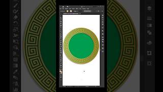 Gold Vintage Ornament Vector In Adobe Illustrator #shorts