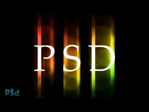 How to create a gradient blur/glow text effect : Photoshop Tutorial