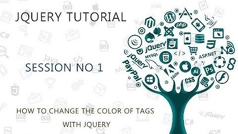 JQUERY TUTORIAL FOR BEGINNERS   1   HOW TO CHANGE THE COLOR OF TAGS WITH JQUERY