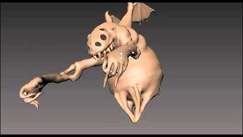 MUDBOX - Posing a character in Mudbox