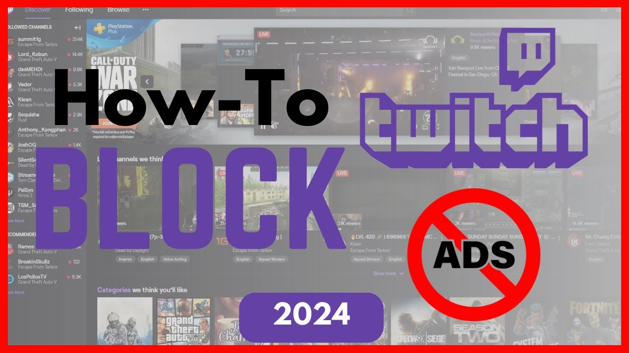 How to Block Twitch Ads 2024 YouTube