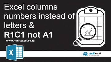 Excel column headings labeled with numbers instead of letters