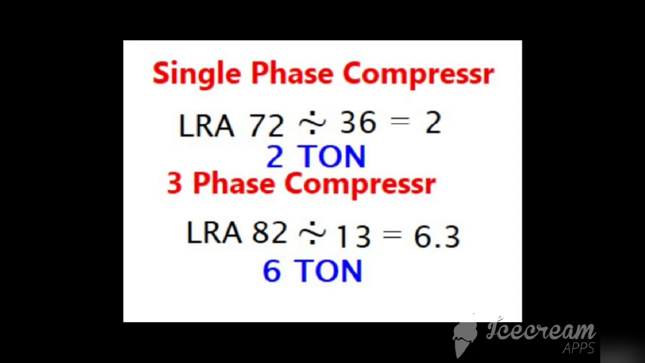 How to check compressor ton YouTube
