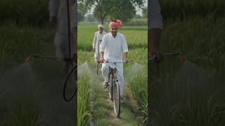 Cycle Se Bana Diya Khet Me Davai Spray karne ka Jugad. #viral #farming #trending #omnamahshivaya