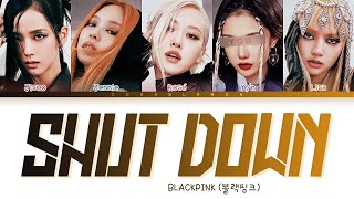 [BLACKPINK 블랙핑크] Shut Down : 5 members (You as member) Color Coded Lyrics