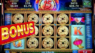 BONUS TRIGGER!!! JACKPOT STREAMS - CHINA MYSTERY - FREE GAMES & Live Play on 1c KONAMI CASINO SLOTS screenshot 1