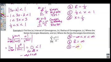 Section 10-13 Video 2- Radius and Interval of Convergence of Power Series