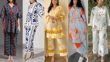 All Over Printed Cord Set Design/Latest Summer Cord Set Ideas/Trendy Cord Set Designs 2025