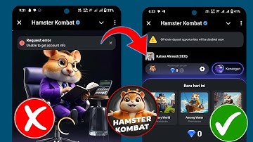 Hamster Kombat Request Error Problem | Hamster Kombat Unable to get account info problem (2024)
