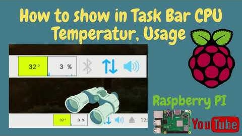 How to show in Task Bar CPU Temperatur, CPU Usage