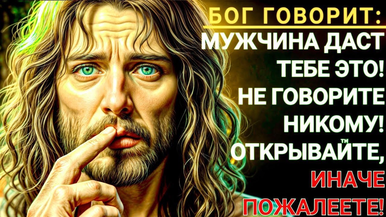 БОГ ГОВОРИТ:МУЖЧИНА ДАСТТЕБЕ ЭТО!НЕ ГОВОРИТЕ НИКОМУ!ОТКРЫВАЙТЕ, ИНАЧЕ ПОЖАЛЕЕТЕ!