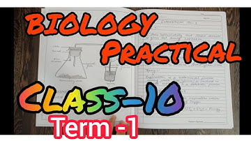 BIOLOGY PRACTICAL CLASS-10 SAMPLE COPY {2021-22} CBSE - TERM -1