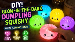 Testing the Viral Dumpling Squishy Trend! 🥟 How to make squishy at home / DIY Light Up Dumpling