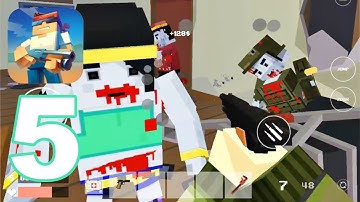 Pixel Combat: Zombies Strike - Gameplay Walkthrough Part 5 - Church Survival (Android Games)