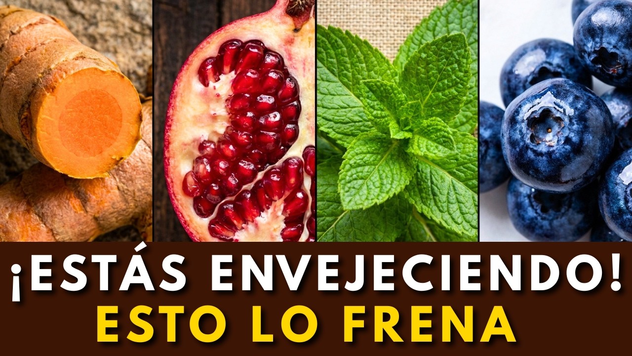 20 Plantas que FRENAN TU ENVEJECIMIENTO ¿Nadie te lo dijo?