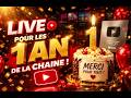 LIVE POUR LES 1 AN DE LA CHAINE : ON JOUE A ROBLOX !